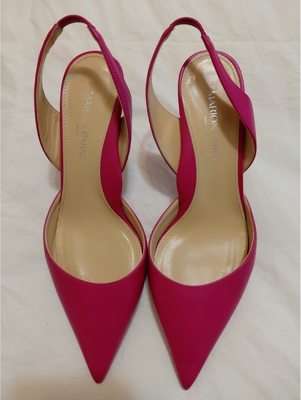 Marion Parke Eleanor Slingback Dark Pink  Size 7 Excellent Condition